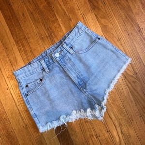 BDG Shorts | Cheeky High Rise | Light Blue Denim